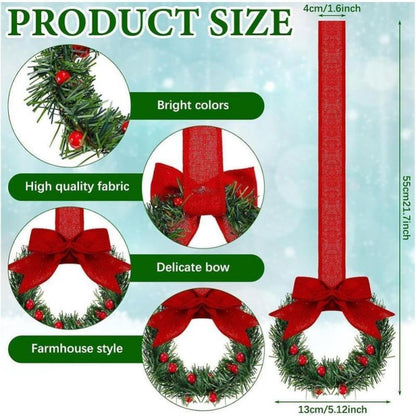 HollyCharm® 6-Pack Wreaths
